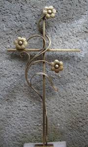 Kreuz mit Blumenranke SB klein